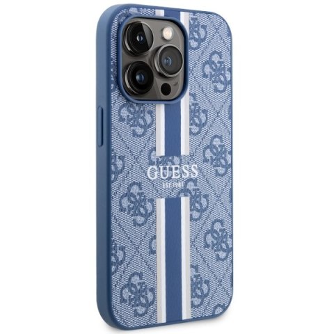 Guess nakładka do iPhone 14 Pro Max 6,7" GUHMP14XP4RPSB niebieska hardcase Magsafe 4G Printed Stripes Guess nakładka do iPhone 14 Pro Max 6,7" GUHMP14XP4RPSB niebieska hardcase Magsafe 4G Printed Stripes