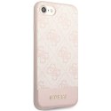 Guess nakładka do iPhone 7 / 8 / SE GUHCI8G4GLPI różowa HC PC/TPU 4G PU Bottom Stripe