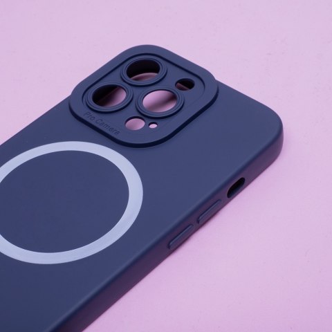 Nakładka Silicon Mag do iPhone 12 Pro 6,1" ciemnoniebieska Nakładka Silicon Mag do iPhone 12 Pro 6,1" ciemnoniebieska