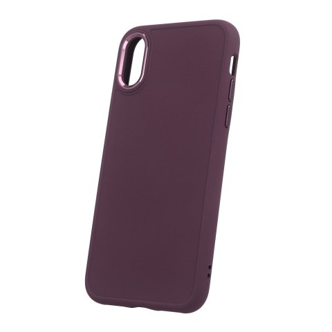 Nakładka Satin do iPhone X / XS burgundowa