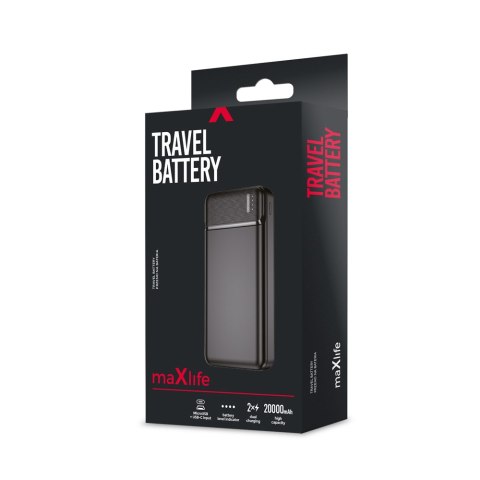 Maxlife power bank MXPB-01 20000 mAh czarny Maxlife power bank MXPB-01 20000 mAh czarny