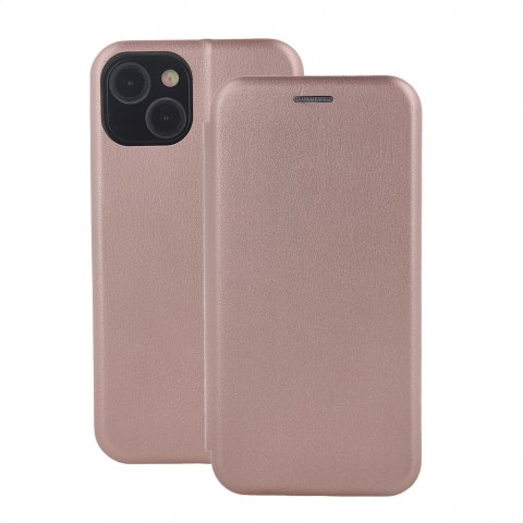 Etui Smart Diva do iPhone 15 Pro 6,1" różowo-złote