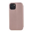 Etui Smart Diva do iPhone 15 Pro 6,1" różowo-złote