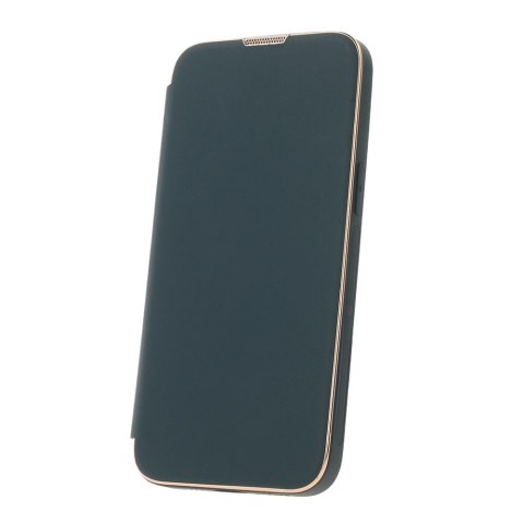 Etui Smart Gold Frame Mag do iPhone 14 Plus 6,7" ciemnozielony