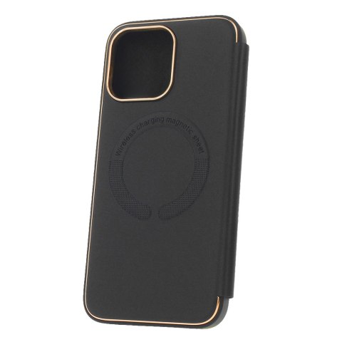 Etui Smart Gold Frame Mag do iPhone 14 Plus 6,7" czarny Etui Smart Gold Frame Mag do iPhone 14 Plus 6,7" czarny