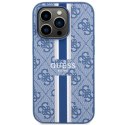 Guess nakładka do iPhone 14 Pro 6,1" GUHMP14LP4RPSB niebieska hardcase Magsafe 4G Printed Stripes