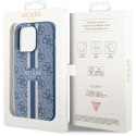 Guess nakładka do iPhone 14 Pro 6,1" GUHMP14LP4RPSB niebieska hardcase Magsafe 4G Printed Stripes