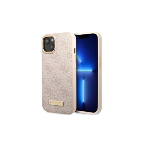 Guess nakładka do iPhone 13 Pro 6,1" GUHMP13LU4GPRP różowa HC Magsafe 4G PU Logo Plate Guess nakładka do iPhone 13 Pro 6,1" GUHMP13LU4GPRP różowa HC Magsafe 4G PU Logo Plate