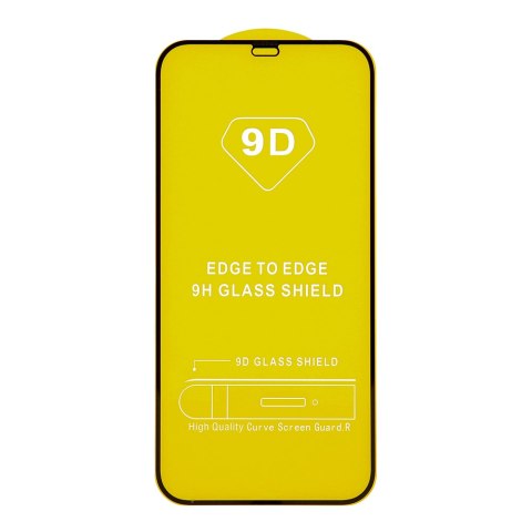 Szkło hartowane 9D do iPhone 12 Mini 5,4" czarna ramka