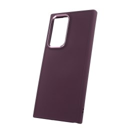 Nakładka Satin do Samsung Galaxy S22 Ultra burgundowa