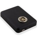 Guess power bank indukcyjny 5W GUPBM3AL4DMK 3000mAh czarny MagSafe 4G Strassed Metal Logo