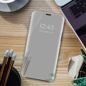 Etui Smart Clear View do Samsung Galaxy A15 4G / A15 5G srebrne