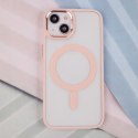 Nakładka Satin Clear Mag do iPhone 14 Plus 6,7" różowa