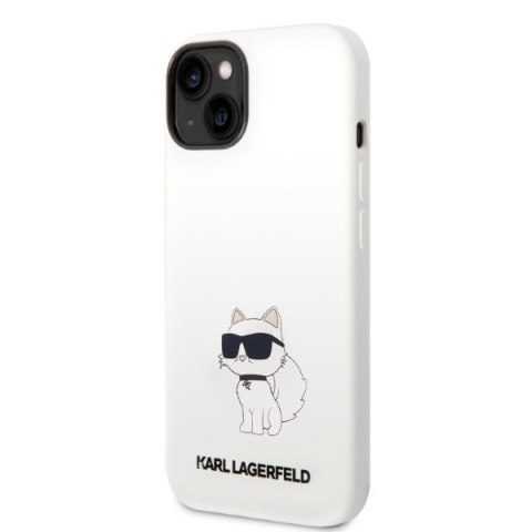 Karl Lagerfeld nakładka do iPhone 14 Plus 6,7" KLHCP14MSNCHBCH biała HC Silicone NFT Choupette Karl Lagerfeld nakładka do iPhone 14 Plus 6,7" KLHCP14MSNCHBCH biała HC Silicone NFT Choupette