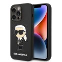 Karl Lagerfeld nakładka do iPhone 14 Pro 6,1" KLHCP14LSNIKBCK czarna hardcase Silicone NFT Ikonik Karl Lagerfeld nakładka do iPhone 14 Pro 6,1" KLHCP14LSNIKBCK czarna hardcase Silicone NFT Ikonik