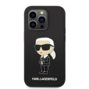 Karl Lagerfeld nakładka do iPhone 14 Pro 6,1" KLHCP14LSNIKBCK czarna hardcase Silicone NFT Ikonik Karl Lagerfeld nakładka do iPhone 14 Pro 6,1" KLHCP14LSNIKBCK czarna hardcase Silicone NFT Ikonik