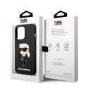 Karl Lagerfeld nakładka do iPhone 14 Pro 6,1" KLHCP14LSNIKBCK czarna hardcase Silicone NFT Ikonik Karl Lagerfeld nakładka do iPhone 14 Pro 6,1" KLHCP14LSNIKBCK czarna hardcase Silicone NFT Ikonik