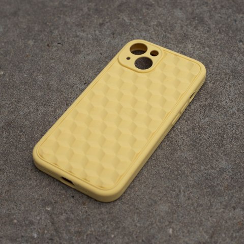 Nakładka 3D Cube do iPhone 14 Plus 6,7" lemon Nakładka 3D Cube do iPhone 14 Plus 6,7" lemon
