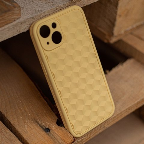 Nakładka 3D Cube do iPhone 14 Plus 6,7" lemon Nakładka 3D Cube do iPhone 14 Plus 6,7" lemon