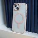 Nakładka Satin Clear Mag do iPhone 14 6,1" różowa