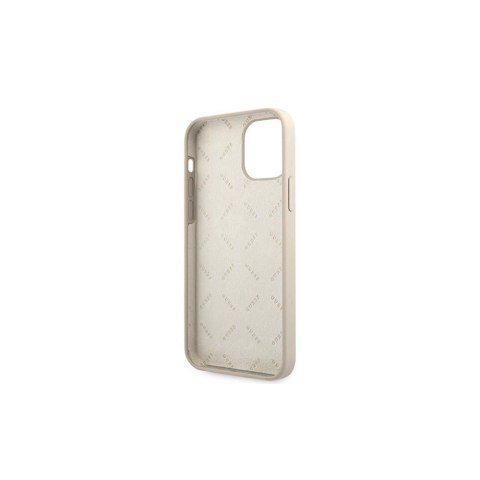 Guess nakładka do iPhone 12 / 12 Pro 6,1" GUHCP12MLSVSGP szaro różowy hard case Silicone Vintage Guess nakładka do iPhone 12 / 12 Pro 6,1" GUHCP12MLSVSGP szaro różowy hard case Silicone Vintage