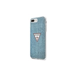 Guess nakładka do iPhone 7 Plus / 8 Plus GUHCI8LPCUJULLB jasno-niebieska hard case Jeans Collection