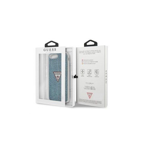 Guess nakładka do iPhone 7 Plus / 8 Plus GUHCI8LPCUJULLB jasno-niebieska hard case Jeans Collection Guess nakładka do iPhone 7 Plus / 8 Plus GUHCI8LPCUJULLB jasno-niebieska hard case Jeans Collection