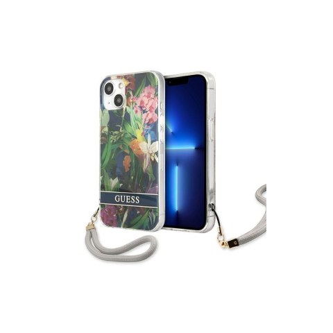 Guess nakładka do IPhone 13 6,1" GUHCP13MHFLSB hard case niebieska Flower Cord Guess nakładka do IPhone 13 6,1" GUHCP13MHFLSB hard case niebieska Flower Cord
