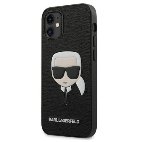 Karl Lagerfeld nakładka do iPhone 13 Pro / 13 6,1'' KLHCP13LSAKHBK czarne hard case Saffiano Ikonik Karl`s Head Karl Lagerfeld nakładka do iPhone 13 Pro / 13 6,1'' KLHCP13LSAKHBK czarne hard case Saffiano Ikonik Karl`s Head