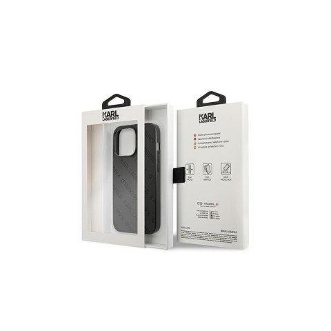 Karl Lagerfeld nakładka do iPhone 13 Pro KLHCP13LPTLK czarna hard case Allover Logo Karl Lagerfeld nakładka do iPhone 13 Pro KLHCP13LPTLK czarna hard case Allover Logo