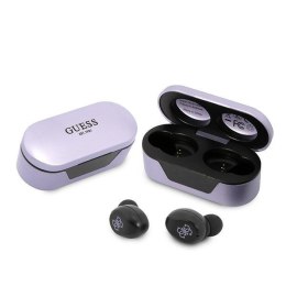 Guess słuchawki Bluetooth GUTWST31EU TWS + stacja dokująca fioletowe