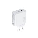 Maxlife ładowarka sieciowa PD QC MXTC-07-45ACC 2x USB-C 1x USB 45W biała