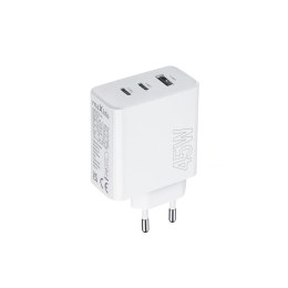 Maxlife ładowarka sieciowa PD QC MXTC-07-45ACC 2x USB-C 1x USB 45W biała