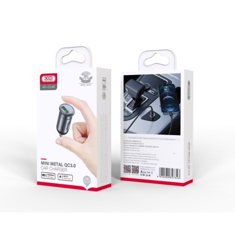 XO ładowarka samochodowa CC46 QC 3.0 18W 1x USB szara XO ładowarka samochodowa CC46 QC 3.0 18W 1x USB szara
