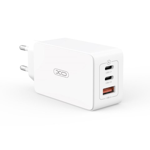 XO ładowarka sieciowa CE13 PD QC 3.0 65W 1x USB 2x USB-C biała XO ładowarka sieciowa CE13 PD QC 3.0 65W 1x USB 2x USB-C biała