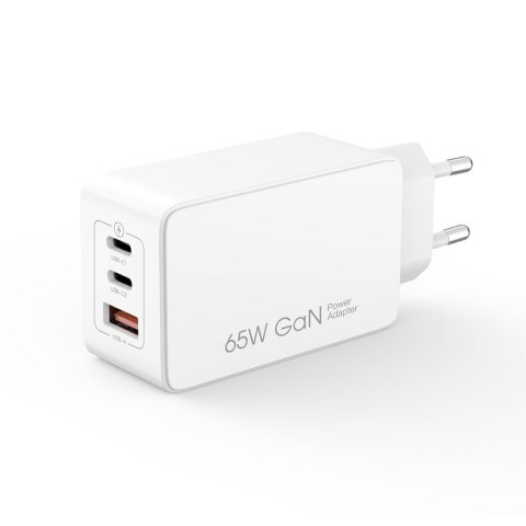 XO ładowarka sieciowa CE13 PD QC 3.0 65W 1x USB 2x USB-C biała XO ładowarka sieciowa CE13 PD QC 3.0 65W 1x USB 2x USB-C biała
