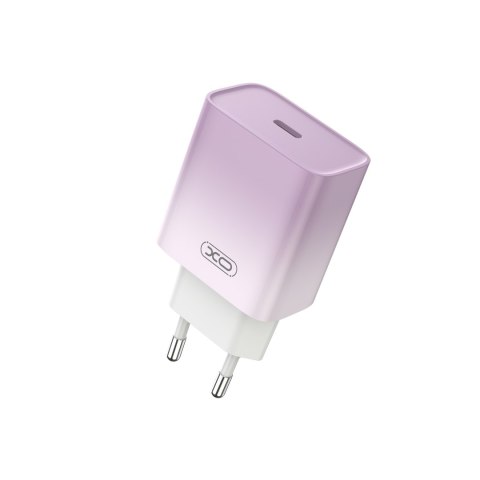 XO ładowarka sieciowa CE18 PD 30W 1x USB-C fioletowo-biała XO ładowarka sieciowa CE18 PD 30W 1x USB-C fioletowo-biała
