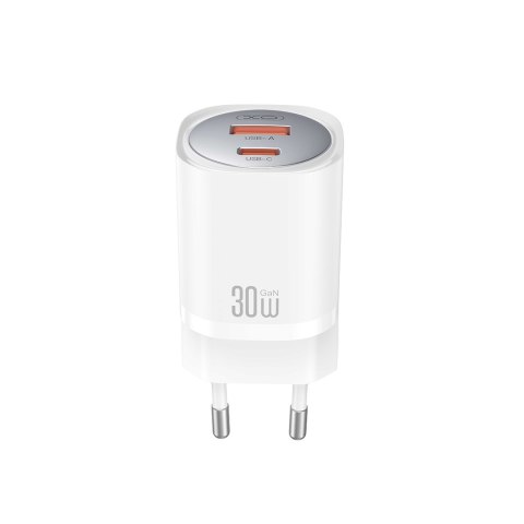 XO ładowarka sieciowa CE21 PD 33W 1x USB-C 1x USB biała + kabel USB-C - Lightning XO ładowarka sieciowa CE21 PD 33W 1x USB-C 1x USB biała + kabel USB-C - Lightning