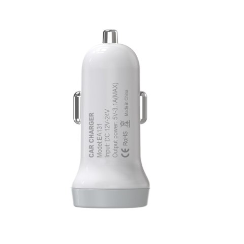 Devia ładowarka samochodowa Smart 2x USB 3,1A biała Devia ładowarka samochodowa Smart 2x USB 3,1A biała