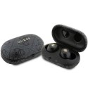 Guess słuchawki Bluetooth GUTWSP4EGK TWS ENC 4G PU METAL LOGO czarne