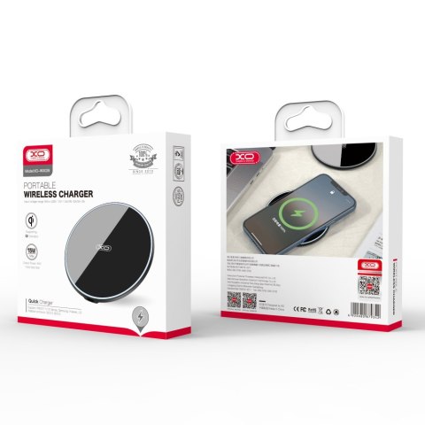 XO ładowarka indukcyjna WX026 czarna 15W XO ładowarka indukcyjna WX026 czarna 15W