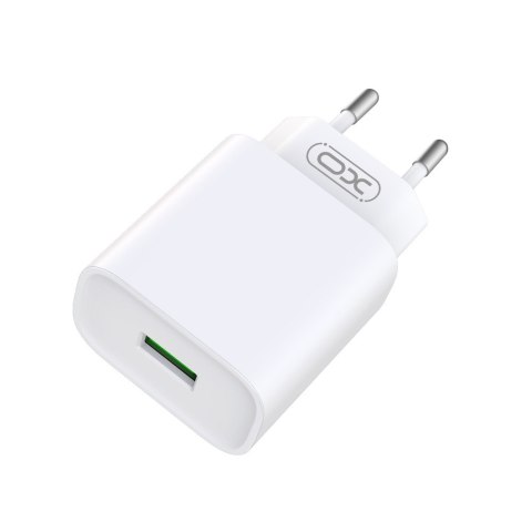 XO ładowarka sieciowa CE02D QC 3.0 18W 1x USB biała + kabel microUSB XO ładowarka sieciowa CE02D QC 3.0 18W 1x USB biała + kabel microUSB