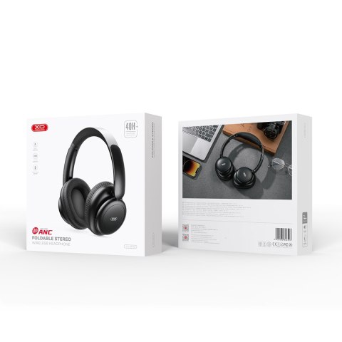 XO słuchawki Bluetooth BE40 czarne nauszne ANC XO słuchawki Bluetooth BE40 czarne nauszne ANC
