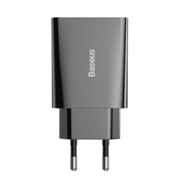 Baseus ładowarka sieciowa Speed Mini PD 20W 1x USB-C czarna