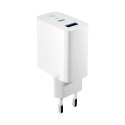 Forever ładowarka sieciowa GaN PD QC TC-06-45AC 1x USB-C 1x USB 45W biała