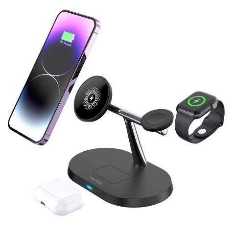 Maxlife ładowarka bezprzewodowa 3w1 MXWC-03 15W czarna Maxlife ładowarka bezprzewodowa 3w1 MXWC-03 15W czarna