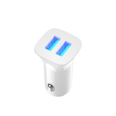 XO ładowarka samochodowa TZ10 2x USB 2,4A biała + kabel Lightning XO ładowarka samochodowa TZ10 2x USB 2,4A biała + kabel Lightning