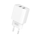 XO ładowarka sieciowa CE02C 2x USB 2,1A biała + kabel USB-C