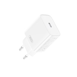 XO ładowarka sieciowa CE15 PD 20W 1x USB-C biała + kabel USB-C - Lightning