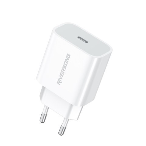 Riversong ładowarka sieciowa PowerKub 20 1x USB-C 20W biała AD75 Riversong ładowarka sieciowa PowerKub 20 1x USB-C 20W biała AD75